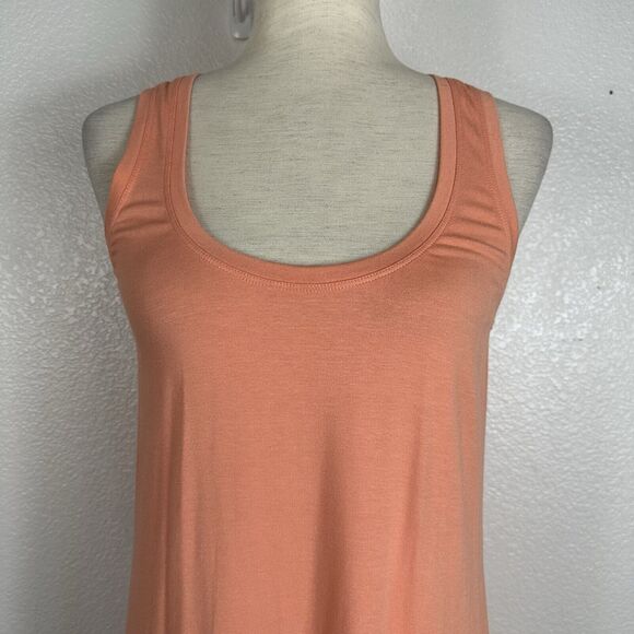 Tommy Bahama Dress Women Small Coral Peach Jersey Knit Shift Tank Coverup Beach - Picture 4 of 11